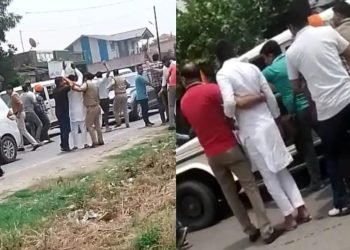 गाड़ी में लॉरेंस बिश्नोई गैंग के कुख्यात बदमाश मौजूद होने की संभावना। सूत्र
