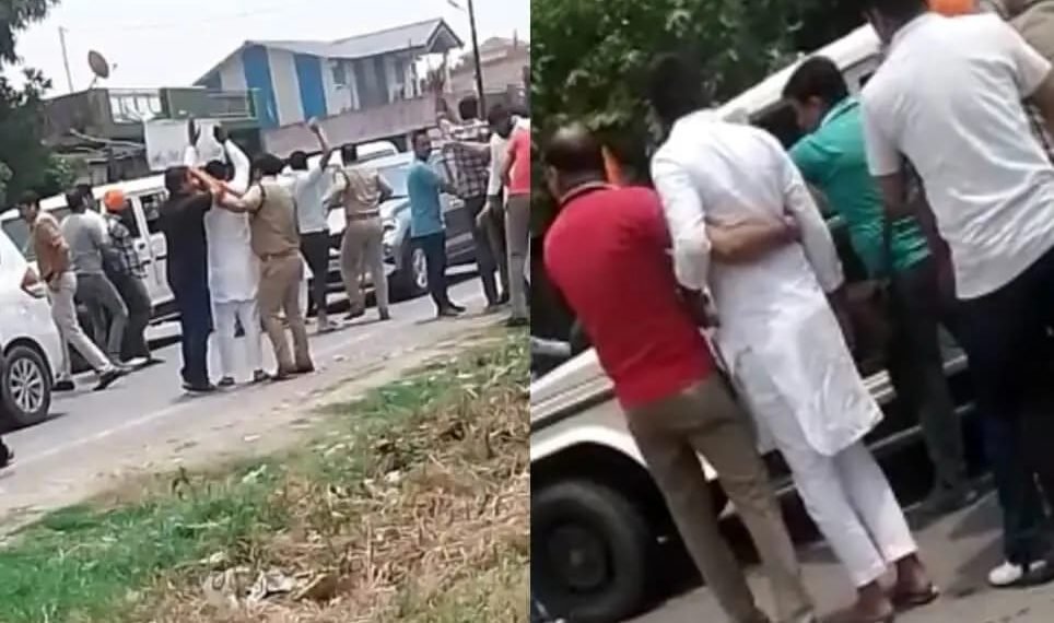 गाड़ी में लॉरेंस बिश्नोई गैंग के कुख्यात बदमाश मौजूद होने की संभावना। सूत्र