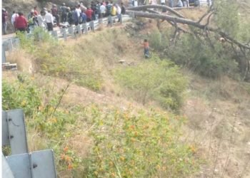 पेड़ गिरने से लगा लम्बा जाम