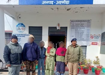 नाबालिग बालिकाओं को थाना धौलछीना पुलिस टीम ने सकुशल बरामद कर परिजनों के सुपुर्द किया