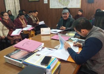 मुख्य विकास अधिकारी दिवेश शाशनी की अध्यक्षता में आज जनपद स्तरीय कौशल विकास समिति की बैठक का आयोजन विकास भवन में किया गया