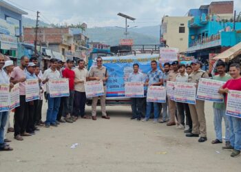 नशा मुक्त भारत पखवाड़ा के अंतर्गत थाना देघाट पुलिस द्वारा जनजागरुकता अभियान संचालित