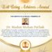 वरिष्ठ ज्योतिषाचार्य और पत्रकार डॉ. मदन मोहन पाठक को “Well-Being Achiever Award” से सम्मानित  अंतर्राष्ट्रीय योग दिवस 2025 पर विशिष्ट योगदान के लिए हुआ गौरवपूर्ण सम्मान