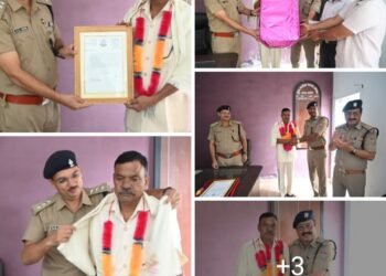 अल्मोड़ा पुलिस परिवार ने सेवानिवृत्त हो रहे हेड कांस्टेबल को ससम्मान दी भावभीनी विदाई