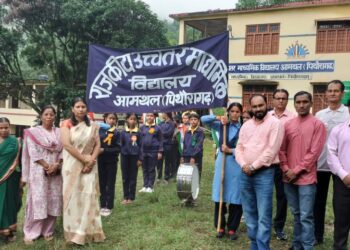 राजकीय उच्चतर माध्यमिक विद्यालय आमथल में धूमधाम से मनाया गया स्वतंत्रता दिवस