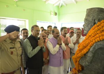 अल्मोड़ा में भारत रत्न पं. गोविन्द बल्लभ पंत की 138वीं जयंती मनाई गई