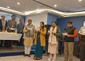 पर्वतीय पत्रकार महासंघ देहरादून इकाई का शपथ ग्रहण समारोह संपन्न