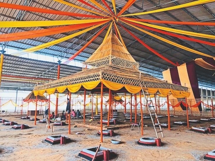 नववर्ष के उपलक्ष्य में 108 कुंडीय महायज्ञ का भव्य आयोजन