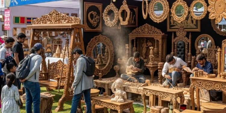 देहरादून में बिखरा सहारनपुर की काष्ठ कला का जलवा! डेढ़ लाख के झूले से लेकर शाही सिंहासन तक बटोर रहे सुर्खियां
