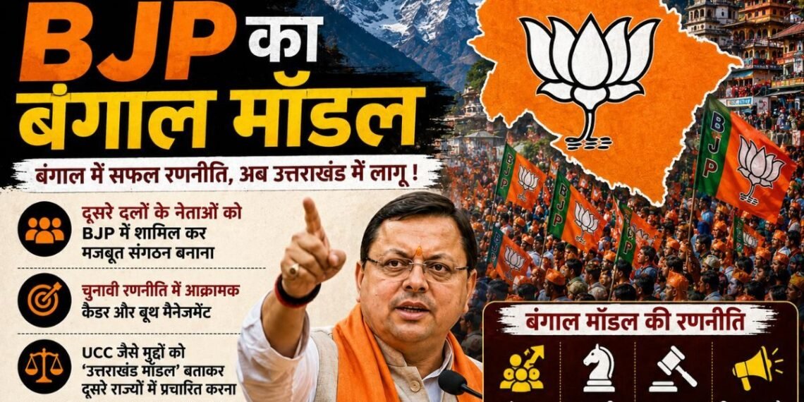 ‘बंगाल मॉडल’ के सहारे उत्तराखंड फतह की तैयारी में बीजेपी, मिशन 2027 में होंगे बड़े बदलाव, जान लें सबकुछ