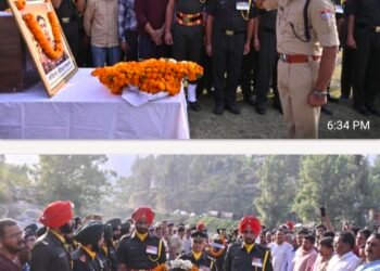 राजौरी में वीरगति को प्राप्त लेफ्टिनेंट बीरेश्वर गोस्वामी को अल्मोड़ा ने दी अश्रुपूर्ण विदाई, सैन्य सम्मान के साथ हुआ अंतिम संस्कार