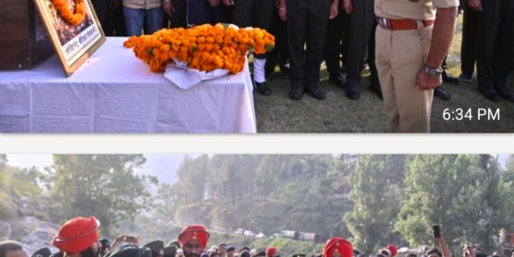 राजौरी में वीरगति को प्राप्त लेफ्टिनेंट बीरेश्वर गोस्वामी को अल्मोड़ा ने दी अश्रुपूर्ण विदाई, सैन्य सम्मान के साथ हुआ अंतिम संस्कार