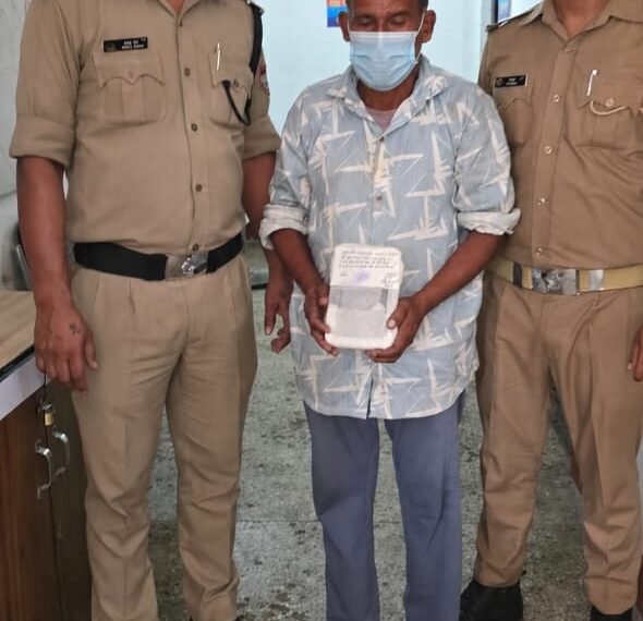 तमंचे की नोक पर दहशत फैलाने वाला गिरफ्तार, जंगल के खंडहर में छिपा मिला आरोपी