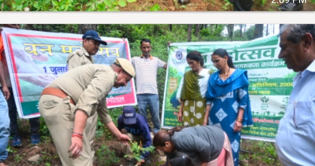 वन महोत्सव सप्ताह: नैनीताल के सीमावर्ती गांवों में 200 से अधिक पौधों का वृहद वृक्षारोपण