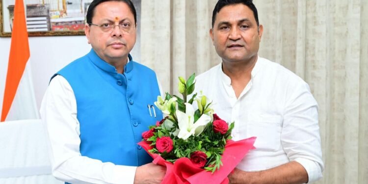 मंत्री कैड़ा ने मुख्यमंत्री धामी से की मुलाकात, भीमताल विधानसभा की समस्याओं के समाधान की उठाई मांग